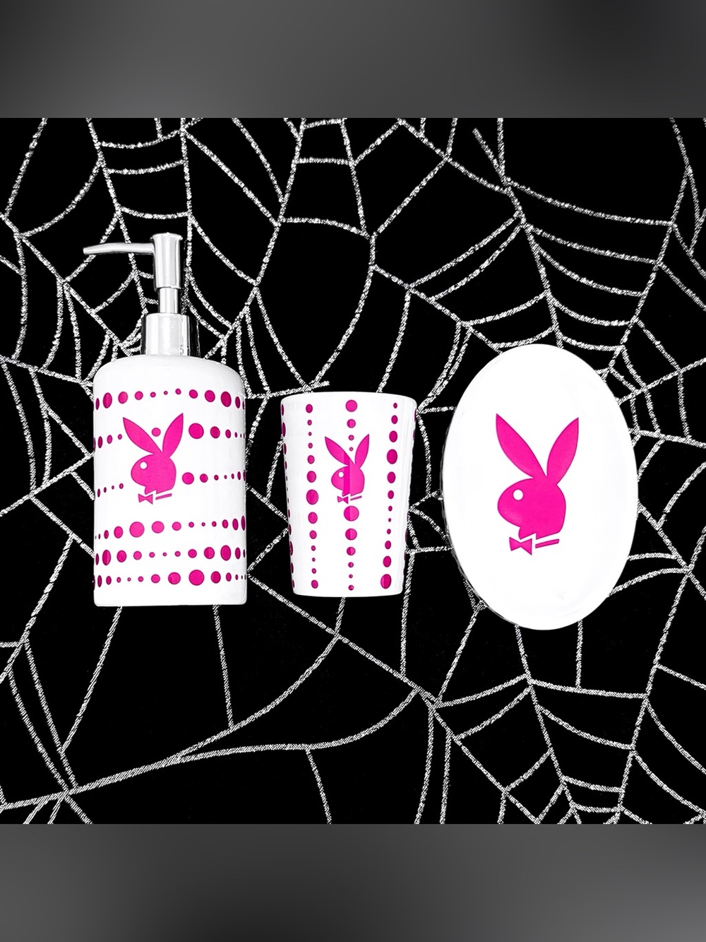 Playboy Bathroom Accessory Set 🐰💞